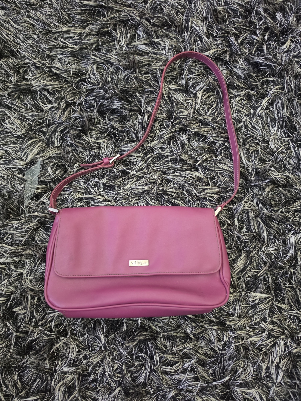 villager Magenta Convertible Shoulder Bag